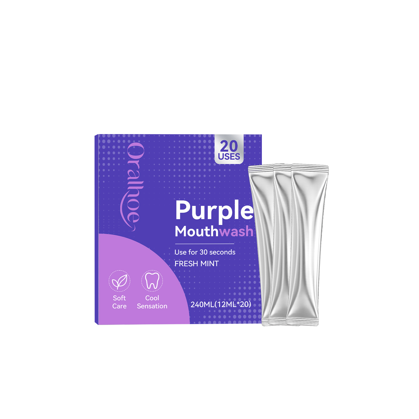 20pcs Purple Mouthwash Teeth W - Teeth Whitening Mouthwash ulasan dan harga