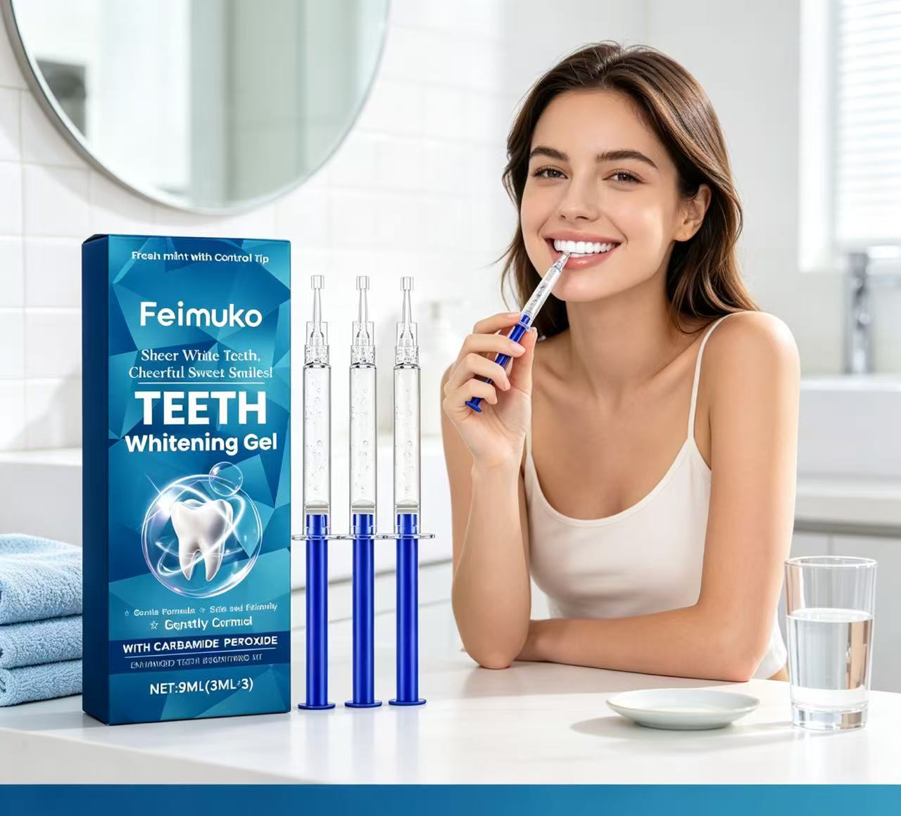 Feimuko Teeth Whitening Gel 3P - Teeth Whitening Kit ulasan dan harga