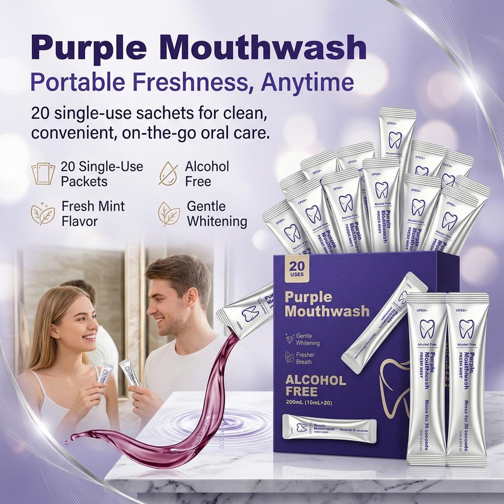 Purple Mouthwash Teeth Cleanin - Teeth Whitening Mouthwash ulasan dan harga